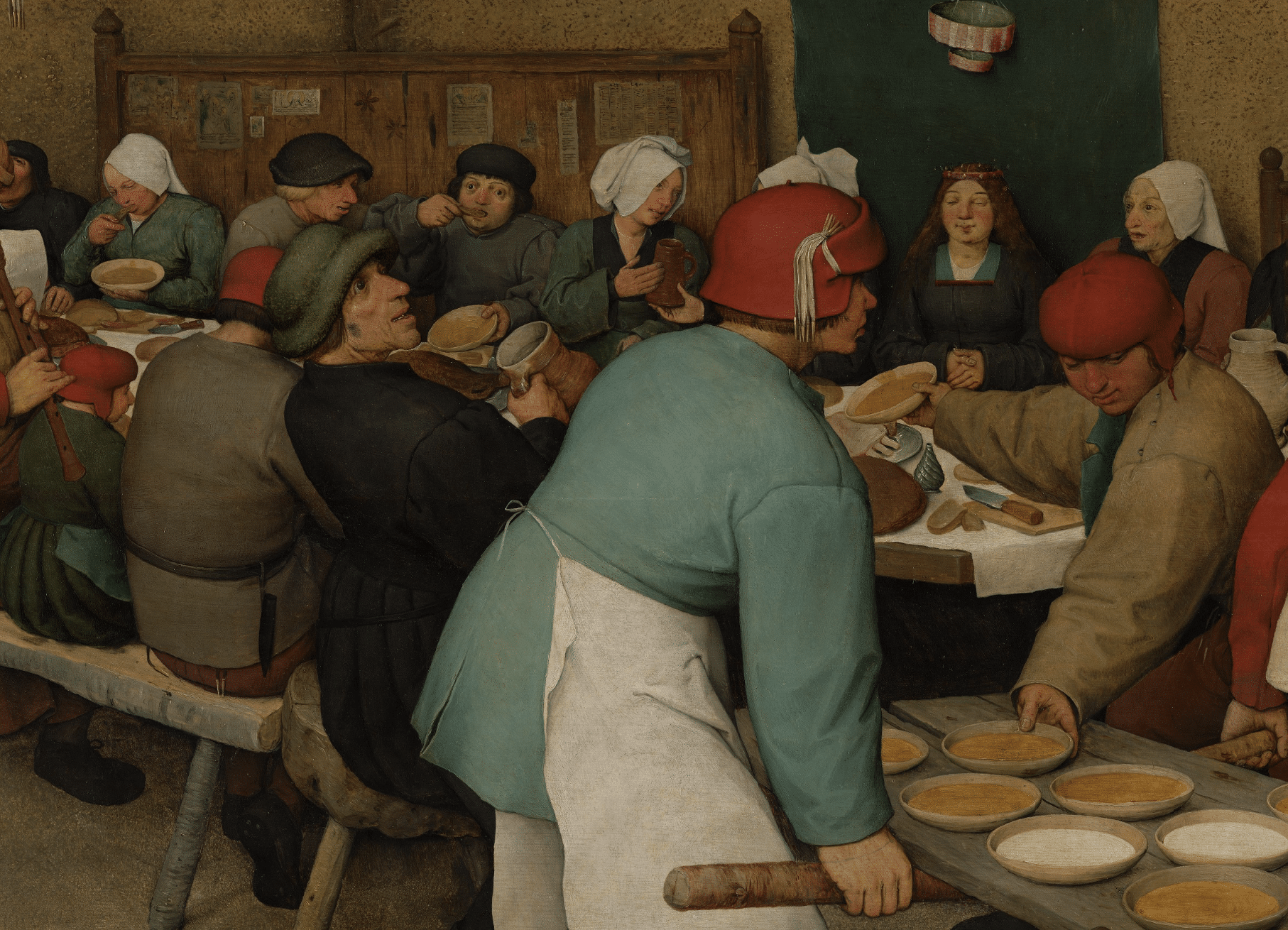 Schilderij "De Boerenbruiloft" van Bruegel