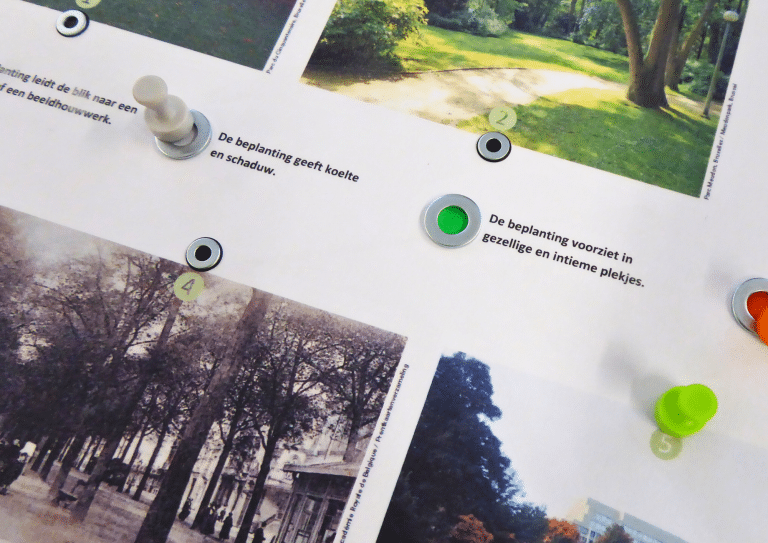 détail van een observatiefiche voor groene ruimte